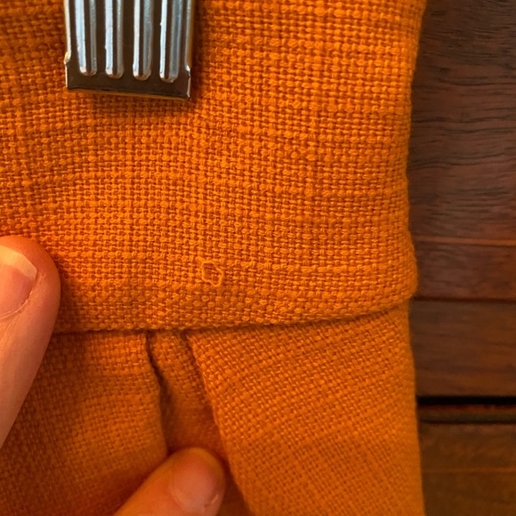 Leifsdottir marigold linen wool blend peplum miniskirt size 4 - Picture 4 of 5